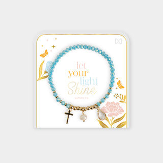 Let your Light Shine Bracelet - Light Blue