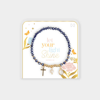Let your Light Shine Bracelet - Dark Blue