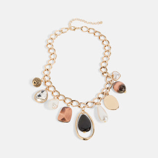 Pretty in Pearls Charm Necklace - Pearl