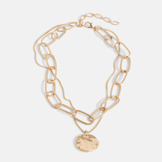 Lennon Necklace - Matte Gold