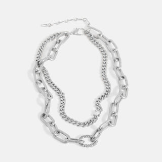 Zara Necklace - Matte Silver