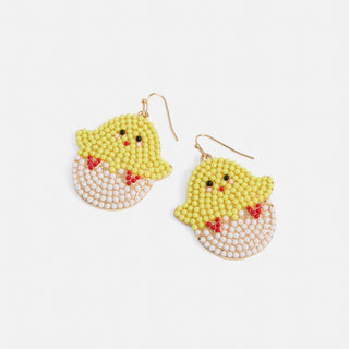 Hatching Chick Earring - Yellow