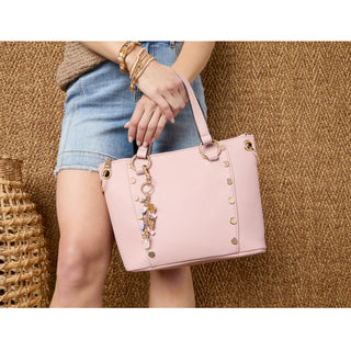 Blue Skies Bag Charm + Key Fob - Blush/Blue