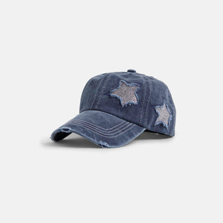 Star Ponytail Hat - Navy
