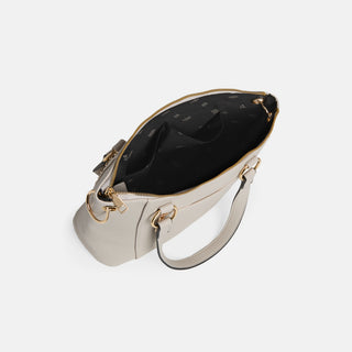 Evelyn Studded Tote - Almond