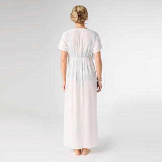Scarlett Swim Cover-Up Long Dress - White