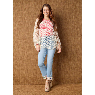 Ophelia Crochet Poncho - Natural