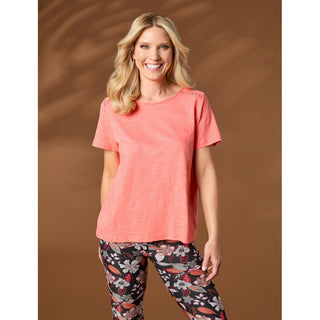 Rochelle Short Sleeve Top - Aqua