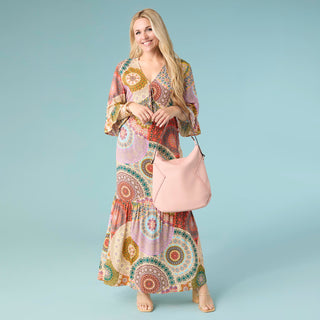 Cora V-Neck Maxi Dress - Bold Print