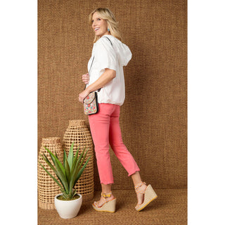 Marky Cutout Crop Pant - Bright Green
