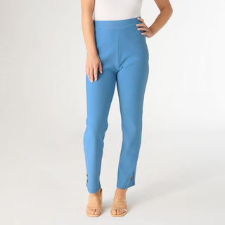 Georgie Ankle with Button Detail - Cornflower Blue