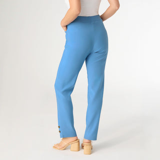 Georgie Ankle with Button Detail - Cornflower Blue