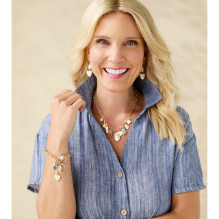 Charming Blossom T-Bar Locket Bracelet