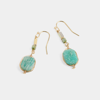 Clara Earrings - Greens
