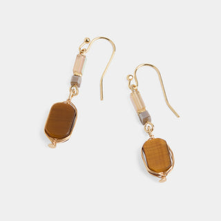 Clara Earrings - Browns