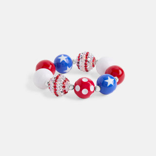 Patriotic Glee Bracelet - Red/White/Blue