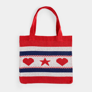 America Stars Shopper Tote - Red/White/Blue