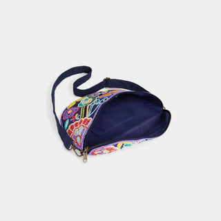 Kai Beaded Sling Bag - Navy/Multi