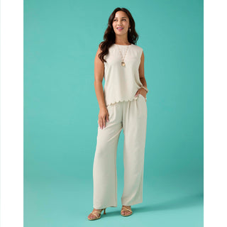 Daphne Flowy Pleat Front Pant with Pockets