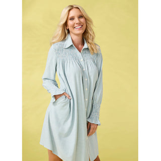 Adalynn Stripe Shirtdress with Pockets