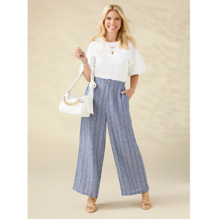 Andrea Textured Pant with Pockets