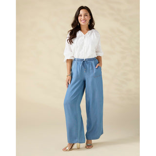 Khloe Chambray Pant with Pockets