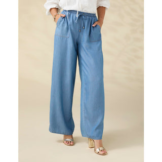 Khloe Chambray Pant with Pockets