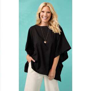 Gabriella Textured Poncho