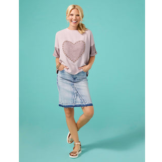 EverStretch Short Skirt with Fray Detail