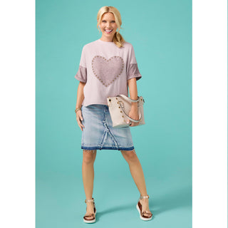 EverStretch Short Skirt with Fray Detail
