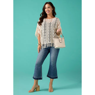 Bambu Soft Flare Crop with Contrast Bottom