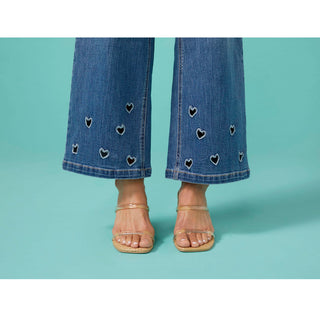 Bambu Soft Wide Leg Ankle with Heart Cut-Out