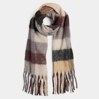 Maize Oblong Scarf - Dark Chocolate