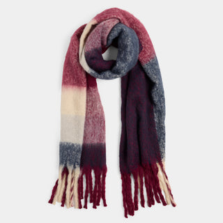 Maize Oblong Scarf - Royal Burgundy