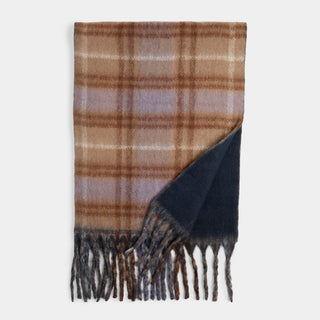 Blair Oblong Scarf - Taupe/Navy