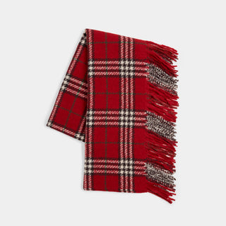 Elysia Oblong Scarf - Red