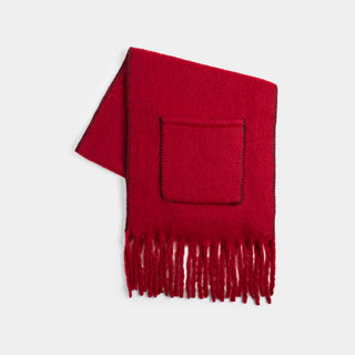 Marnie Pocket Scarf - Red