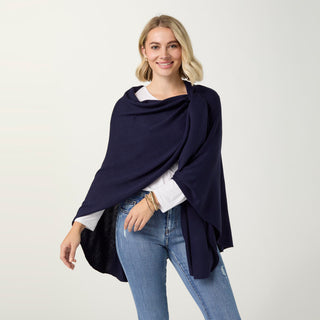 Kiara Pull Thru Wrap - Navy