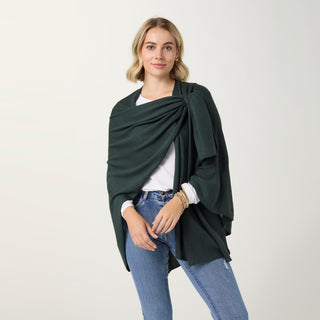 Kiara Pull Thru Wrap - Deep Green
