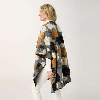 Flores Wrap - Grey/Ginger/Cream