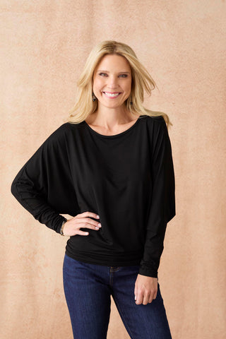 Flynn Snap Front Wrap with Pockets - Chocolate