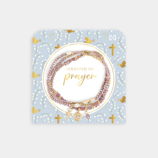Wrapped in Prayer Bracelet - Mauve