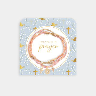 Wrapped in Prayer Bracelet - Pink
