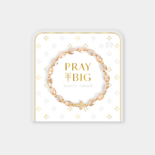 Pray Big, Worry Small Bracelet - Champagne