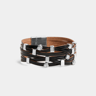 Cordelia Magnetic Bracelet - Black