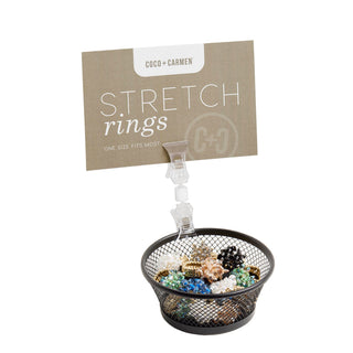 Trendy Trailblazer Stretch Ring with Display Assortment - Mixed
