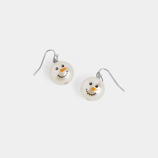 Snowman Pearl Pop Earrings