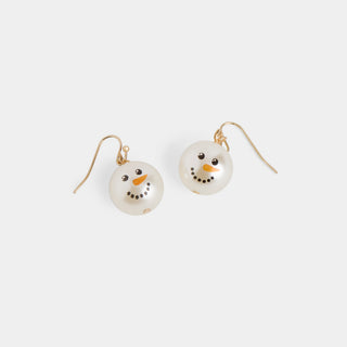 Snowman Pearl Pop Earrings