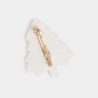 Holiday Beaded Brooch - Tree