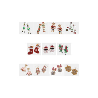 Christmas Earrings Assortment - Mixed